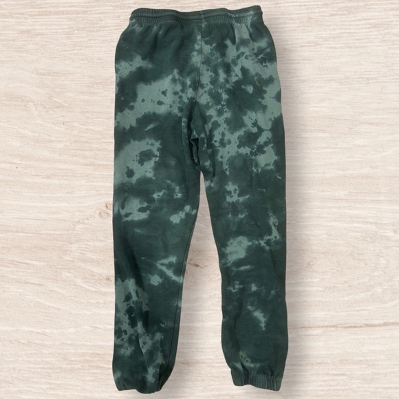 KEITH HARING Green Tie Dye Green Logo Joggers Sweatpants Streetwear Pants Sweats - Picture 2 of 5